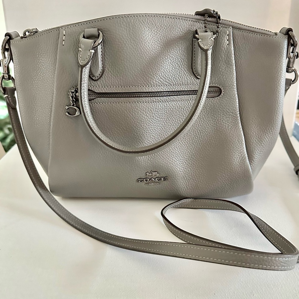 Grey Coach Crossbody/Satchel bag